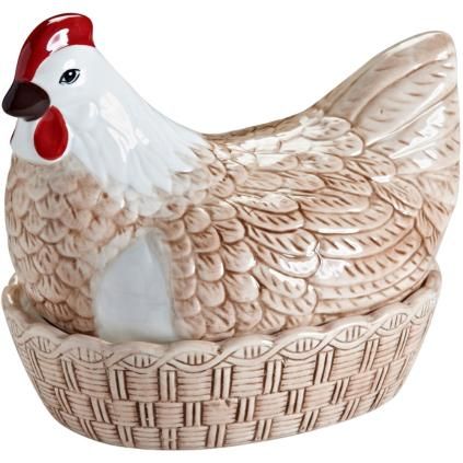 Кухненски буркан за съхранение MOTHER HEN 21 cм, кафяв, керамика, Mason Cash