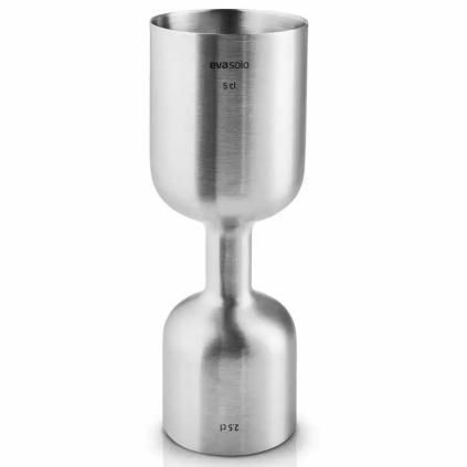 Мерителна чаша за алкохол LIQUID LOUNGE 25/50 ml, сребърен, неръждаема стомана, Eva Trio