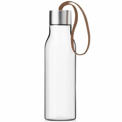 Бутилка за вода 500 ml, mocca каишка, пластмаса, Eva Trio