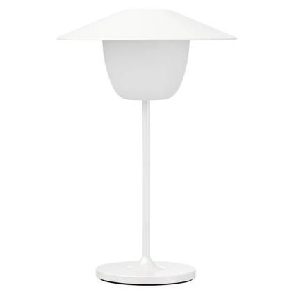 Преносима настолна лампа ANI MINI, 21 см, LED, бял, алуминий, Blomus