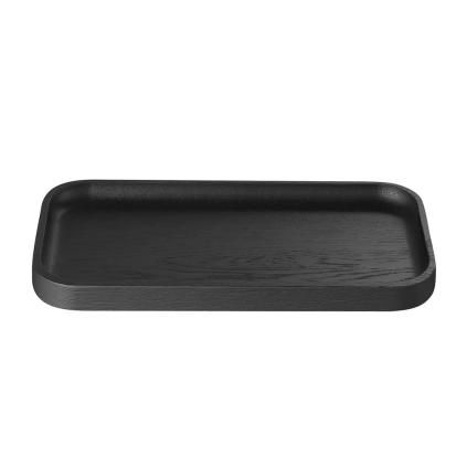 Поднос за сервиране OKU, 25 x 12,5 см, черен, дърво, Blomus