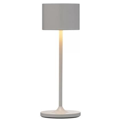 Преносима настолна лампа FAROL MINI, 19,5 см, LED, бял, сателитно сив, Blomus