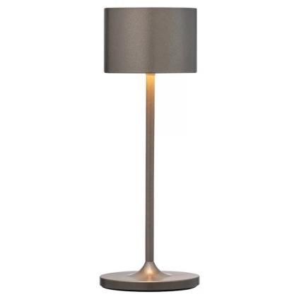 Преносима настолна лампа FAROL MINI, 19,5 см, LED, обгорен метал, алуминий, Blomus