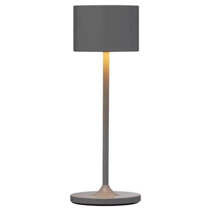 Преносима настолна лампа FAROL MINI, 19,5 см, LED, топло сив, алуминий, Blomus