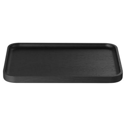Поднос за сервиране OKU, 27,5 x 20 см, черен, дърво, Blomus