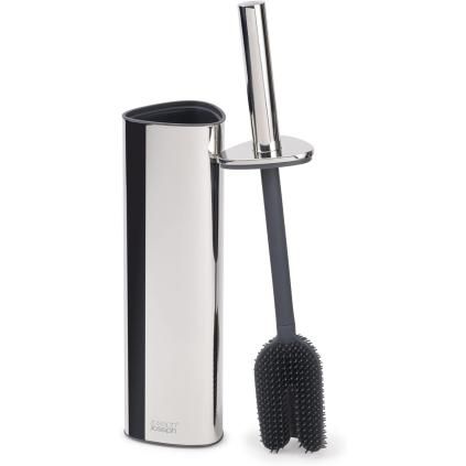 Четка за тоалетна FLEX 360 LUXE 70583, 44 см, сребро, неръждаема стомана, Joseph Joseph