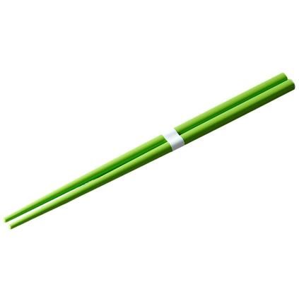 Пръчици за хранене 22,5 cm, прозрачен зелен / бял, бамбук, MIJ
