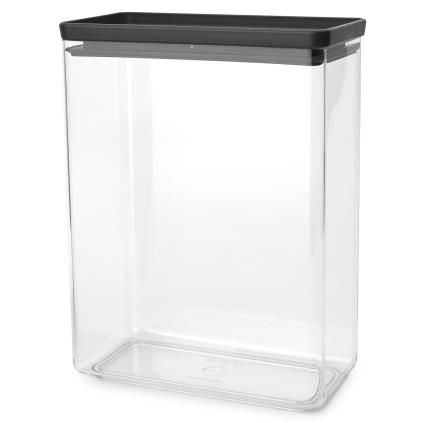 Контейнер за съхранение на храна TASTY PLUS, 5,4 л, тъмносив, пластмаса, Brabantia