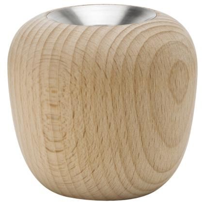 Свещник за чаена свещ ORA, 8 см, кафяв, букова дървесина, Stelton