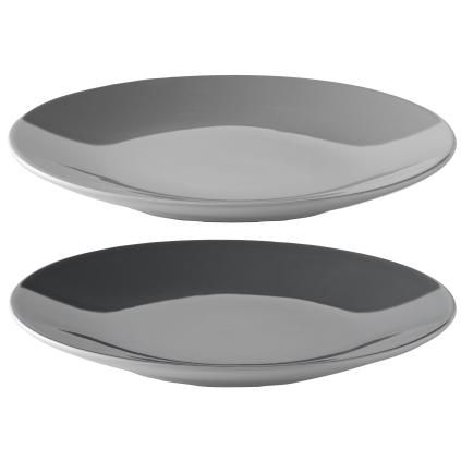 Чиния за вечеря EMMA, 22 см, комплект от 2 бр., сив, каменинови изделия, Stelton
