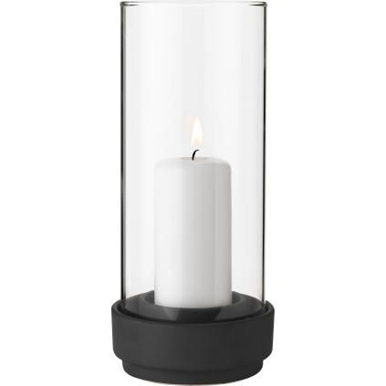 Свещник за вечеря HURRICANE, 24 см, черен, каменинови изделия, Stelton