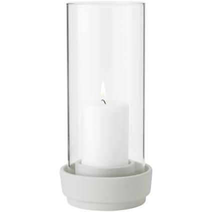 Свещник за вечеря HURRICANE 24 см, пясък, керамика, Stelton