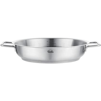 Съд за печене и сервиране PURE 24 см, сребро, неръждаема стомана, Fissler