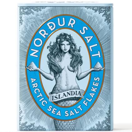 Арктическа сол 125 гр., на люспи, тенекиена кутия, Nordur Salt
