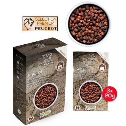 Червена чушка KAMPOT PREMIUM 3 х 20 гр., Peugeot