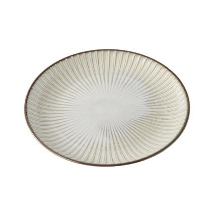 Чиния за предястие WHITE SENDAN 20.5 см, бял, керамика, MIJ