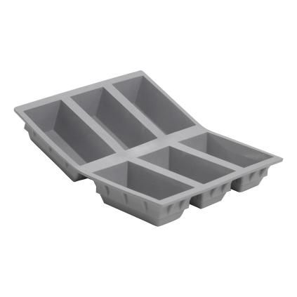Форма за печене ELASTOMOULE, за 6 бр., малки питки, силикон, de Buyer