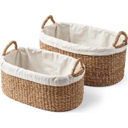 Кош за пране WICKER, комплект от 2 бр., морска трева, Humdakin