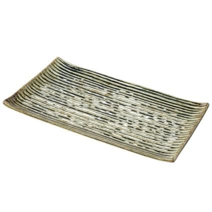 Чиния за сервиране CONTOUR 24 x 15 см, зелен, керамика, MIJ