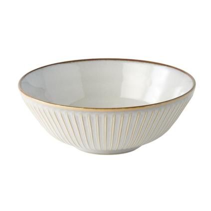 Купа за хранене WHITE SENDAN 21,5 см, бял, керамика, MIJ