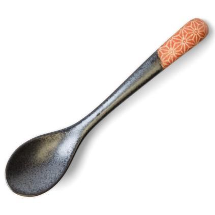 Лъжица за маса ASANOHA 12,5 cm, оранжев, керамика, MIJ