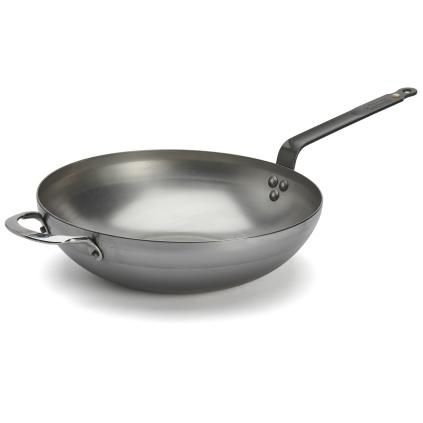 Уок MINERAL B 32 см, сребърен, стомана, de Buyer