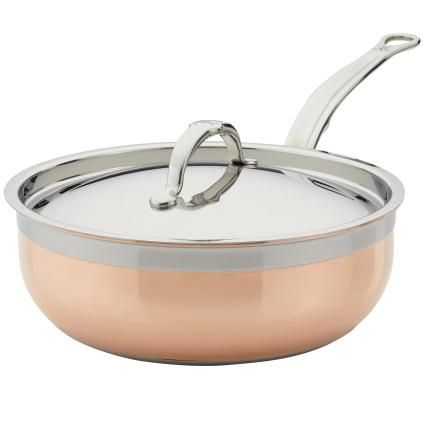 Дълбок тиган соте COPPERBOND 24 см, 3,3 л, меден, Hestan