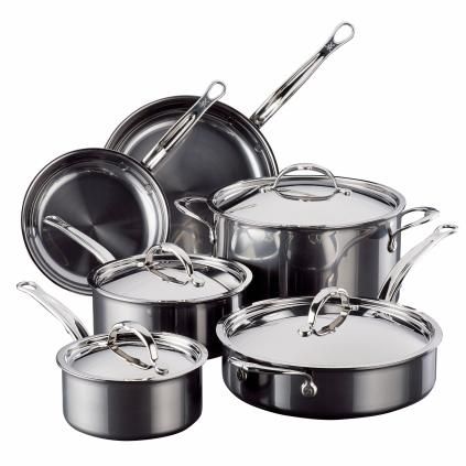 Комплект кухненски съдове NANOBOND TITANIUM, комплект от 6 бр., неръждаема стомана, Hestan