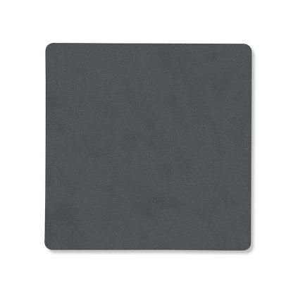 215864 podtacek square nupo 10 x 10 cm antracitova kuze lind dna