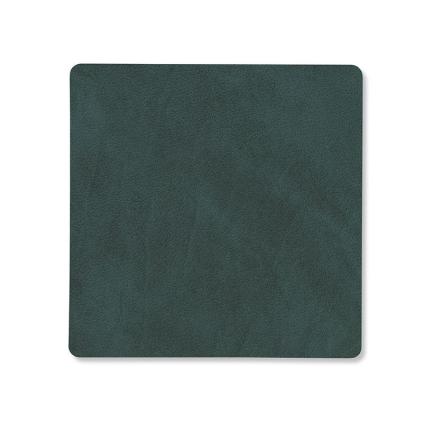 215873 podtacek square nupo 10 x 10 cm tmave zelena kuze lind dna
