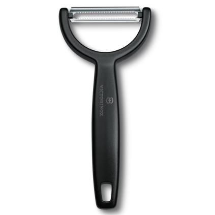 219695 skrabka na zeleninu ypso 16 cm zoubkovane ostri cerna plast victorinox