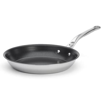 221069 neprilnava panev affinity 32 cm stribrna nerezova ocel de buyer