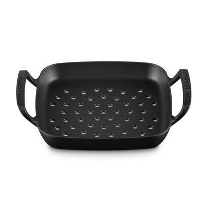 224703 venkovni grilovaci kos bbq 30 cm cerna litina le creuset