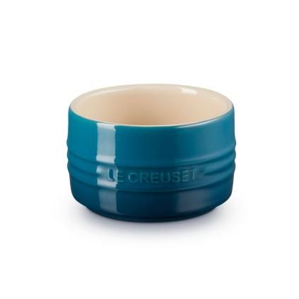 224877 ramekin 9 cm 200 ml deep teal kamenina le creuset