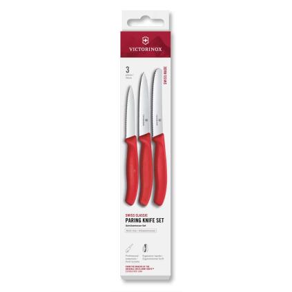 229386 sada nozu swiss classic sada 3 ks cervena plast victorinox