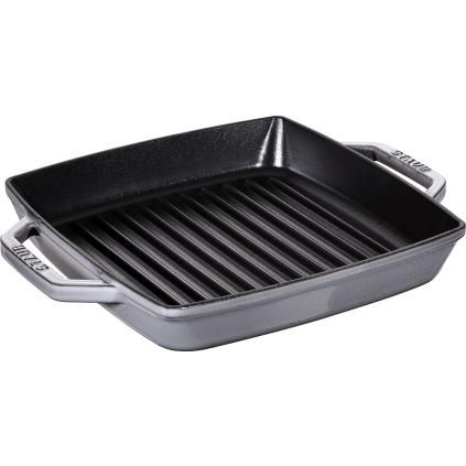 141041 litinova grilovaci panev s uchy grafitove seda 23 x 23 cm staub