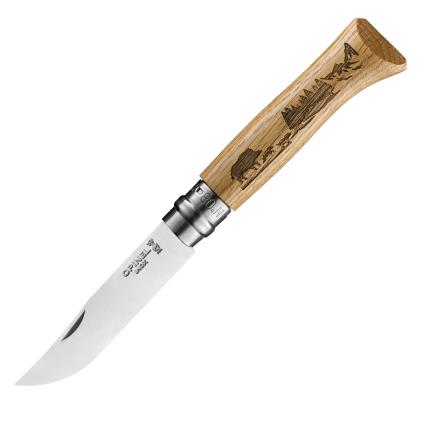 232036 kapesni nuz n 08 animalia wild boar 8 5 cm dubove drevo opinel