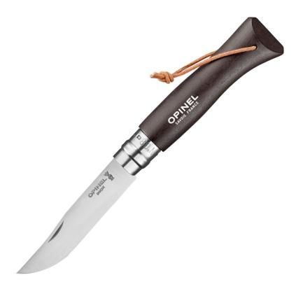 232120 kapesni nuz n 08 bushwacker 8 5 cm tmave hneda habrove drevo opinel