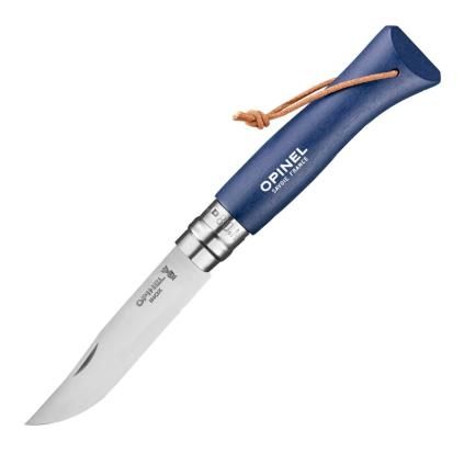 232129 kapesni nuz n 08 bushwacker 8 5 cm tmave modra habrove drevo opinel