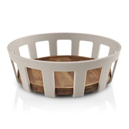 233264 kosik na pecivo nordic kitchen 22 x 7 cm piskova plast bambus eva trio