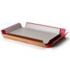 Поднос за сервиране 41 x 29 cм, противоплъзгащ, сив, Continenta