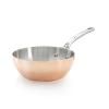 Дълбок тиган соте PRIMA MATERA 24 cm, за индукция, коничен, меден, de Buyer