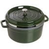 Тенджера COCOTTE 26 см, с вложка за готвене на пара, босилек, чугун, Staub