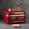 Тостер ARTISAN, за 4 филийки, червен металик, KitchenAid