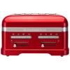 Тостер ARTISAN, за 4 филийки, червен металик, KitchenAid