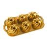 Форма за кекс GEO BUNDLETTE BUNDT, за 6 мини кекса, златиста, Nordic Ware