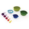 Кухненска купа MULTI-COLOUR NEST™ 9 PLUS , комплект от 9 бр., стифиращи се, с мерителна чашка, цветна, Joseph Jose