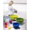 Кухненска купа MULTI-COLOUR NEST™ 9 PLUS , комплект от 9 бр., стифиращи се, с мерителна чашка, цветна, Joseph Jose