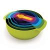 Кухненска купа MULTI-COLOUR NEST™ 9 PLUS , комплект от 9 бр., стифиращи се, с мерителна чашка, цветна, Joseph Jose