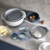 Комплект кухненски купи NEST 40112, 9 бр., с гевгир и мерителни лъжици, син, Joseph Joseph